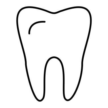 Diş ikonu. vektör illüstrasyonu