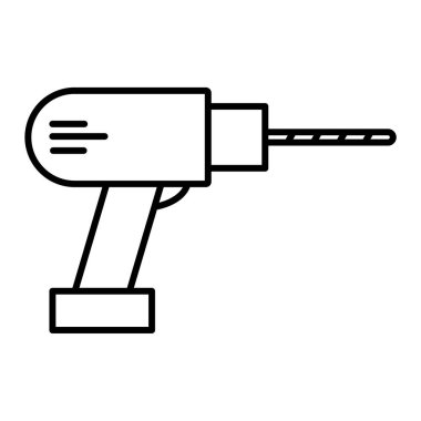 matkap simgesi. Web için çekiç vektör simgelerinin özet çizimi