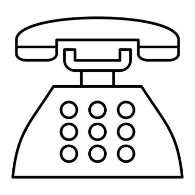 Bir telefon alıcısının satır çizimi