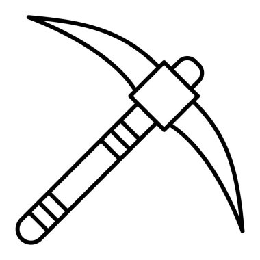 Balta simgesi. ağ için hançer vektör simgelerinin özet çizimi