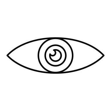 Göz simgesi vektör illüstrasyonu