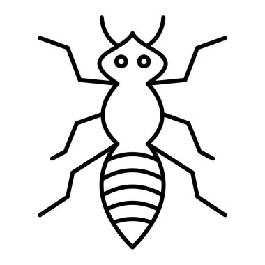 karınca simgesi vektör illüstrasyonu