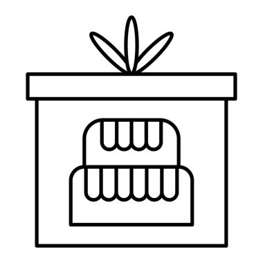 Gıda ve teknoloji ikonunun vektör illüstrasyonu