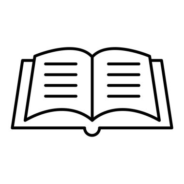 kitap simgesi vektör illüstrasyonu