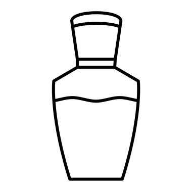 Parfüm şişesi ikonu. Web için su kavanozu vektör tasarım elementlerinin özeti