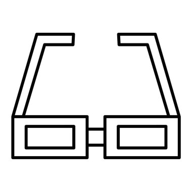 gözlük ikonu vektör illüstrasyonu