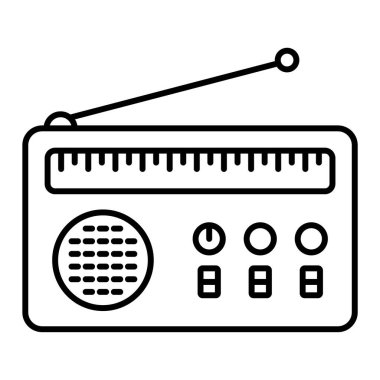 radyo simgesi vektör illüstrasyonu