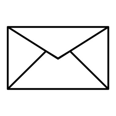 zarf e- posta simgesi vektör illüstrasyon grafik tasarımı