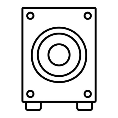 Müzik çalar simgesinin vektör illüstrasyonu