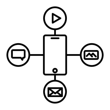 seo modern simgesinin vektör illüstrasyonu