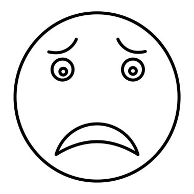 yüz simgesi, vektör illüstrasyonu