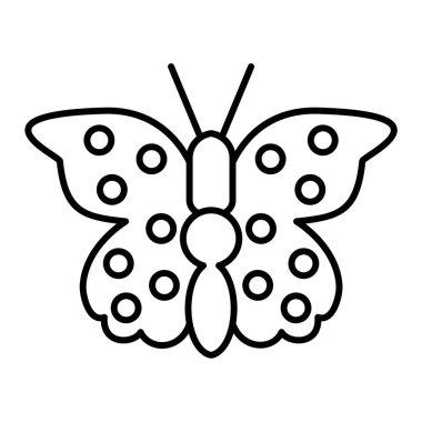 Kelebek simgesi vektör illüstrasyon tasarımı