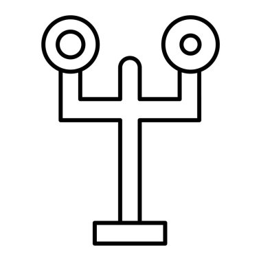 El çizimi çizimi çizimi. Basit simge 