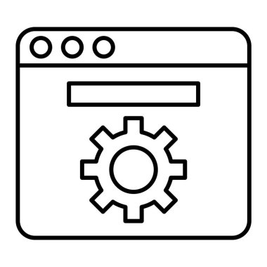 Web simgesi vektör illüstrasyonu