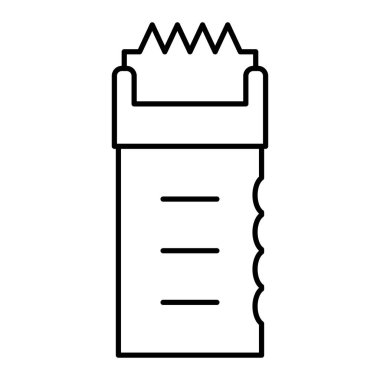 Yapının çizgi simgesi, vektör illüstrasyonu