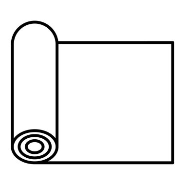Havlu simgesi. Web için mat vektör simgelerinin özet çizimi