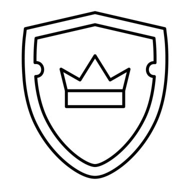 kalkan ikon vektör illüstrasyonu