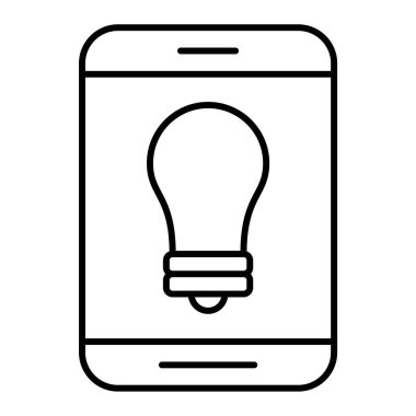 Cep telefonu simgesi, vektör illüstrasyonu