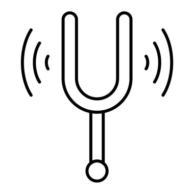 Müzik. Web simgesi basit illüstrasyon