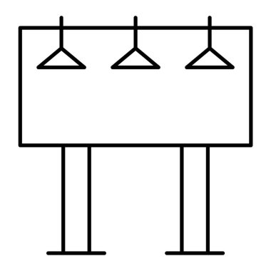 Reklam panosu. Web simgesi basit illüstrasyon