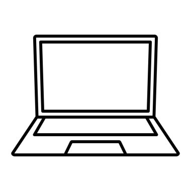 Teknoloji ve bilgisayar vektör çizimi grafik tasarımlı dizüstü bilgisayar