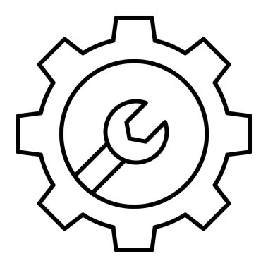 Ayarlar. Web simgesi basit tasarım