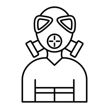 Koruyucu yüz maskeli adam vektör illüstrasyon tasarımı