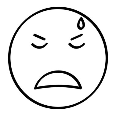 yüz simgesi, vektör illüstrasyonu