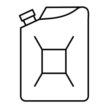 Yağ kutusu ikonu. Web için gaz tankı vektör simgelerinin basit çizimi