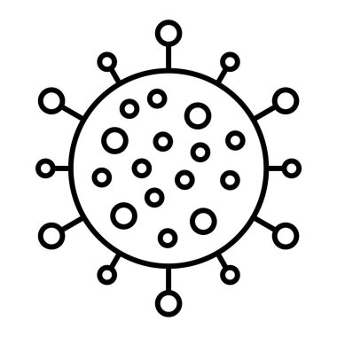 Virüs ikonu vektör illüstrasyonu