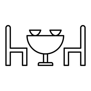 Restoran simgesi vektör illüstrasyonu