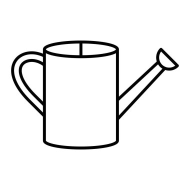 Su kutusu simgesi. Web tasarımı için bitki vektör simgelerinin özet çizimi