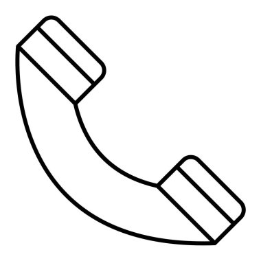 Telefon simgesi vektör illüstrasyonu