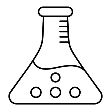 Matara ikonu. Web için test tübü vektör simgelerinin özet çizimi