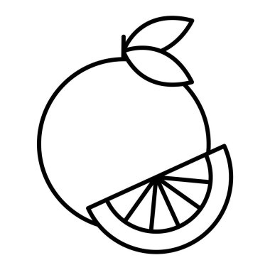 taze meyve ikonu vektör illüstrasyonu