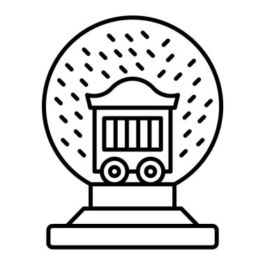 Modern siyah simgenin vektör illüstrasyonu