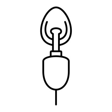 Bir olta kancası ikonunun vektör çizimi