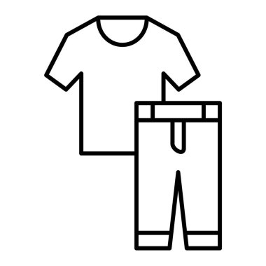 shirt simgesi vektör illüstrasyonu