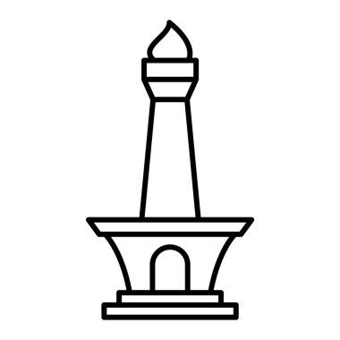 Modern siyah simgenin vektör illüstrasyonu