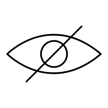 Göz simgesi vektör illüstrasyonu