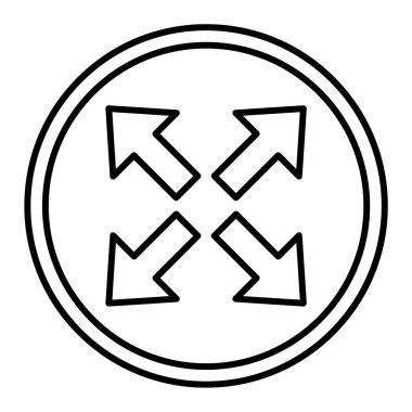 Ok simgesi. Web için ok vektör simgelerinin özet çizimi