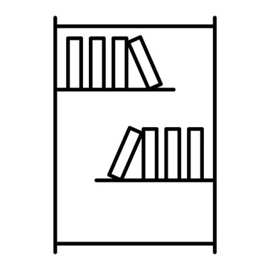 Kütüphane simge vektör çizim