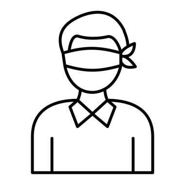 iş yönetimi çizgisi simgesi, ana hatlı vektör illüstrasyonu, doğrusal biçim kavramı