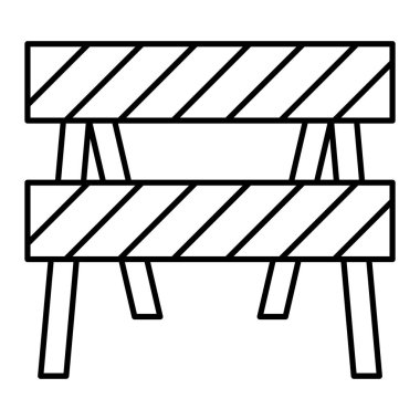 bariyer simgesi. vektör illüstrasyonu