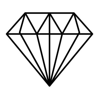 Elmas simgesi vektör illüstrasyonu