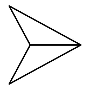 uçak ikonu vektör illüstrasyonu