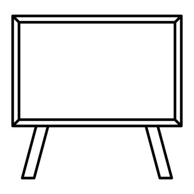 Tahta simgesi. Web için yazı tahtası vektör imzası çizimi