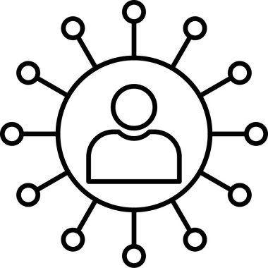 hiyerarşi. Web simgesi basit illüstrasyon