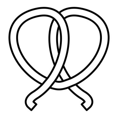 Alyans simgesinin el çizimi tasviri. beyaz arkaplanda izole.