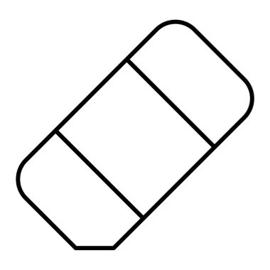 Silgi simgesi. Web için basit tutkal vektör simgeleri çizimi